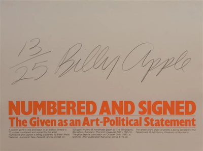 Numbered and Signed