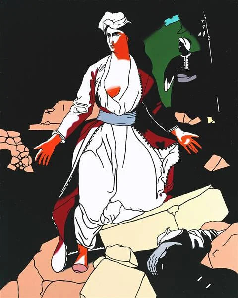 La Grecia in scadenza sulle rovine di Missolonghi (dopo Delacroix)