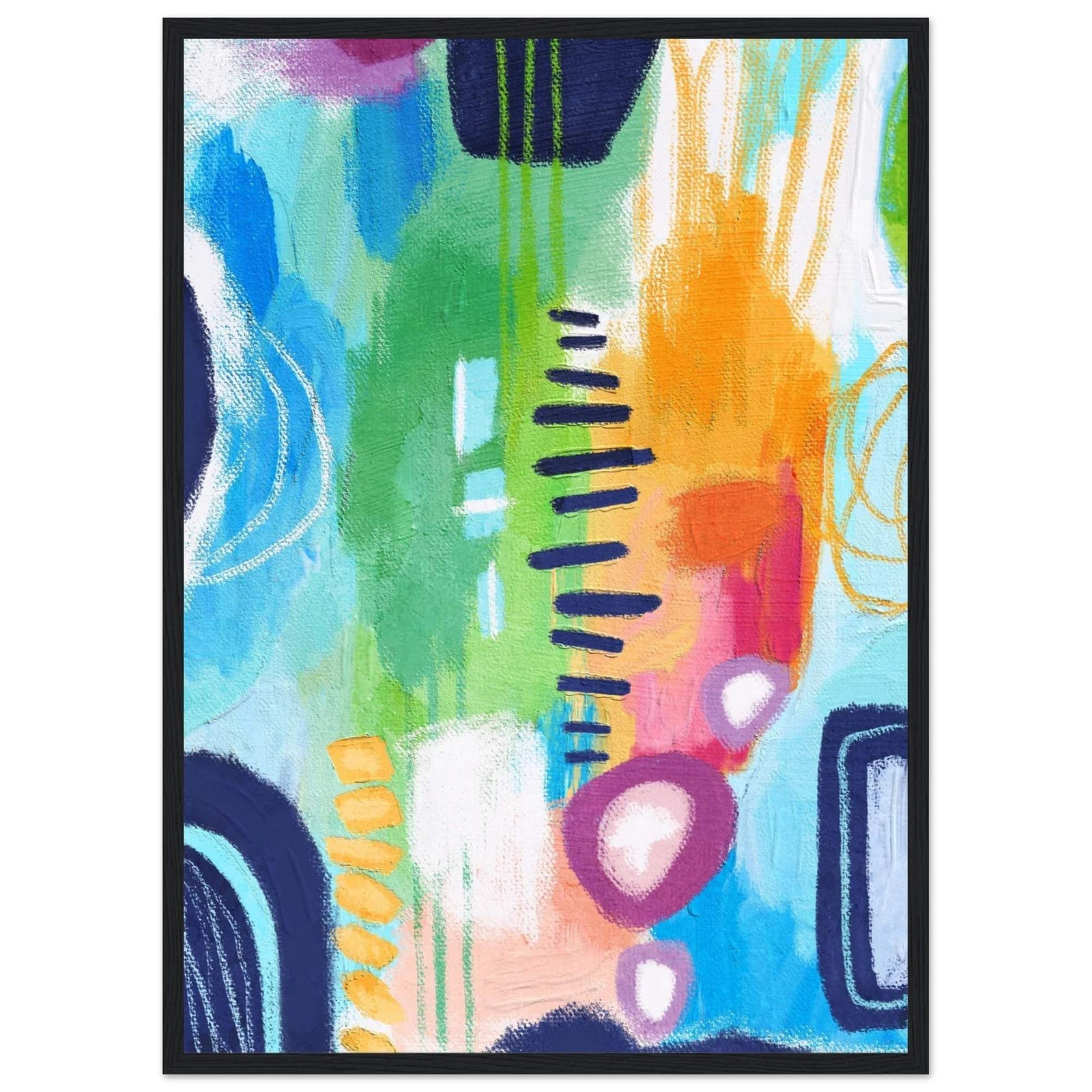 Tableau abstrait coloré