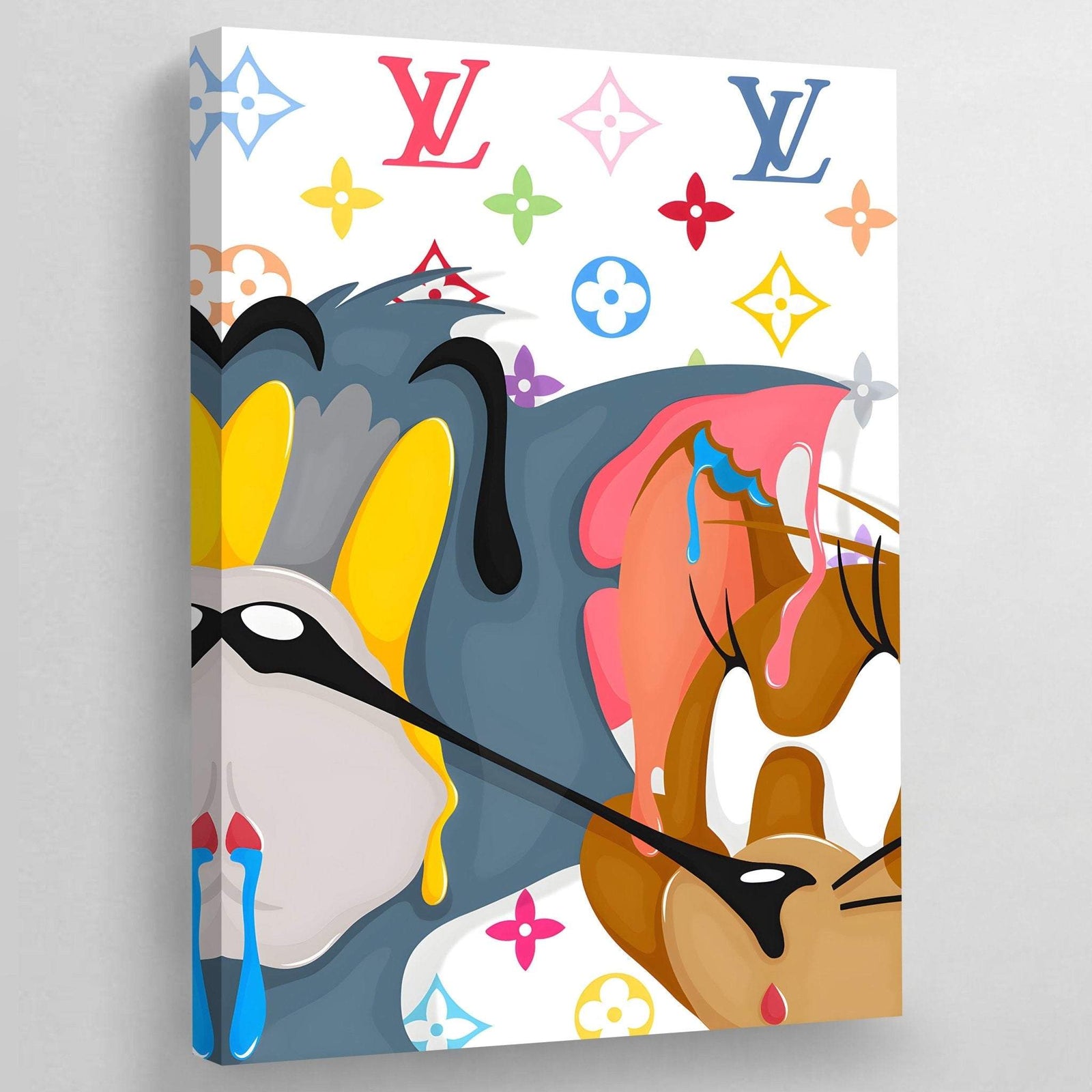 Dipinto di cartoni animati di Louis Vuitton