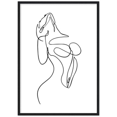 Tableau minimaliste corps femme