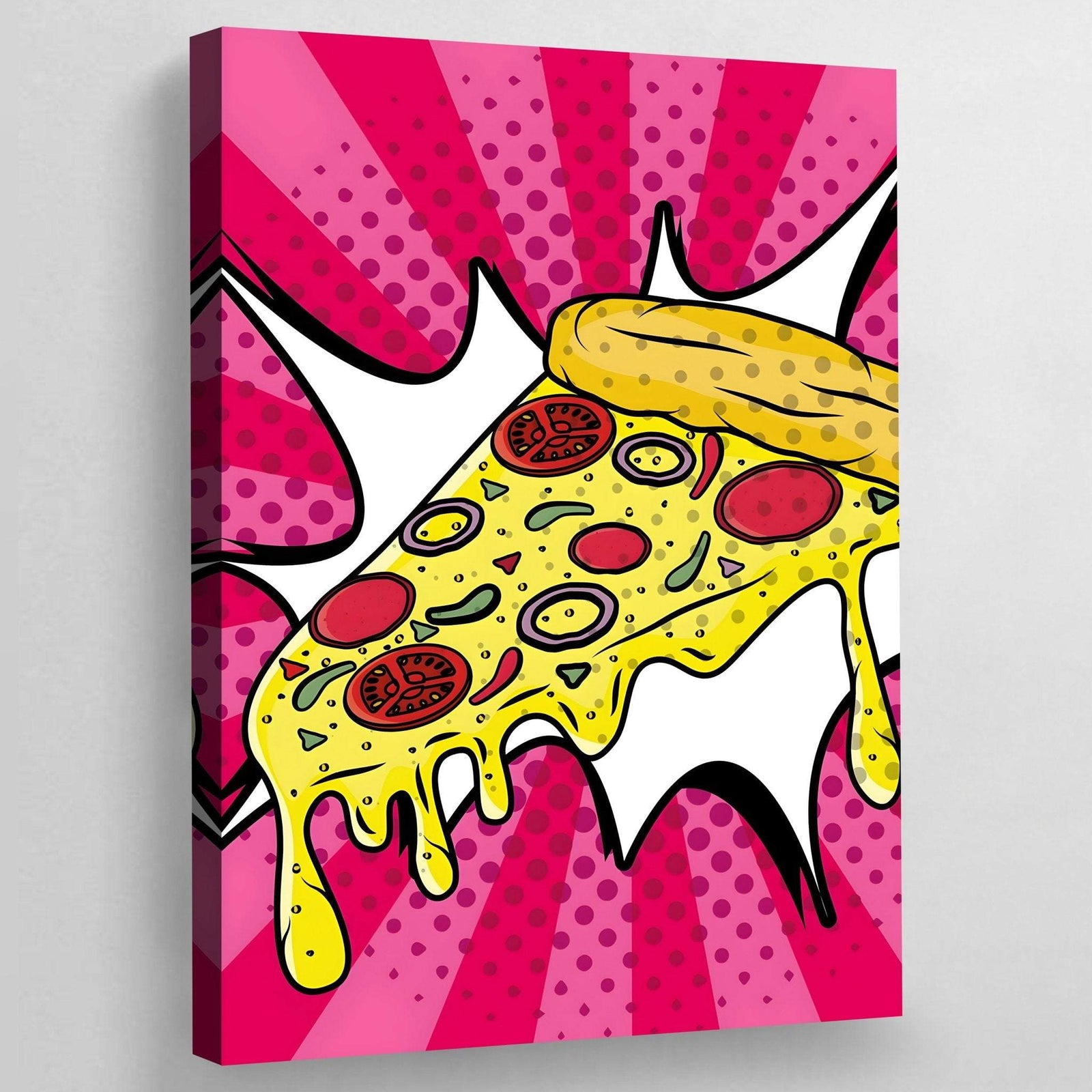 Pittura pop-art di pizza