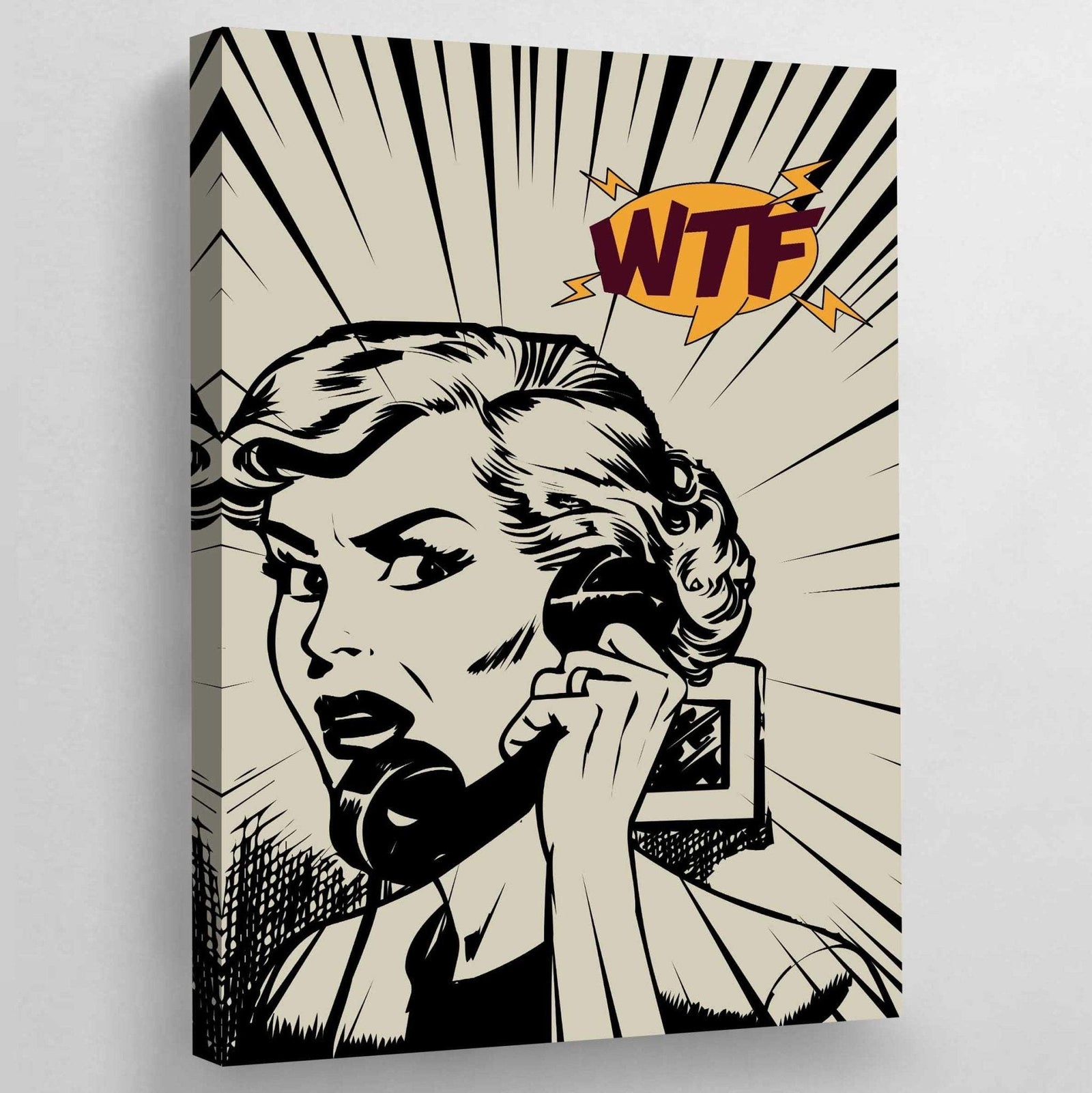 Vintage-Pop-Art-Gemälde