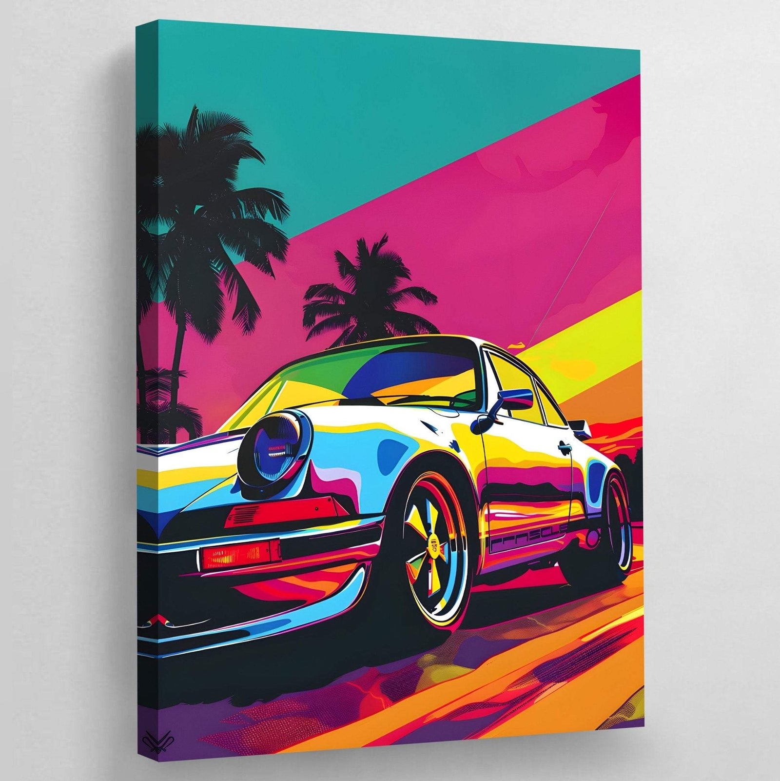 Dipinto di auto pop art