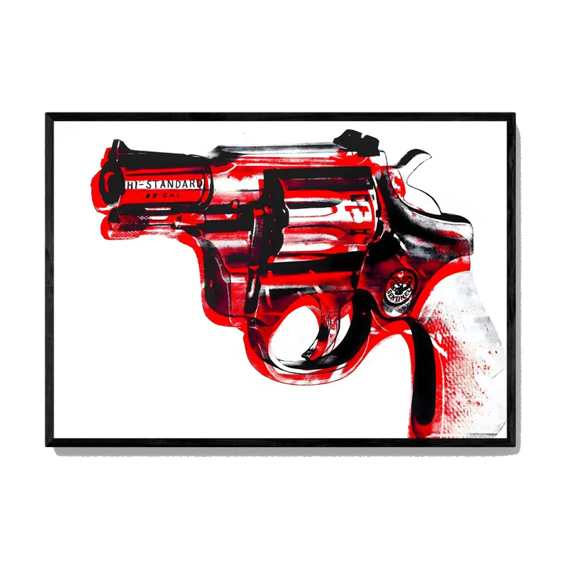 Dipinto del revolver di Andy Warhol