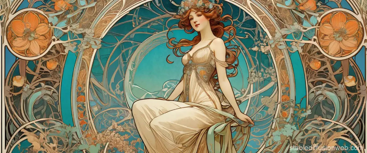 L'art nouveau : Lignes courbes et motifs naturels en art