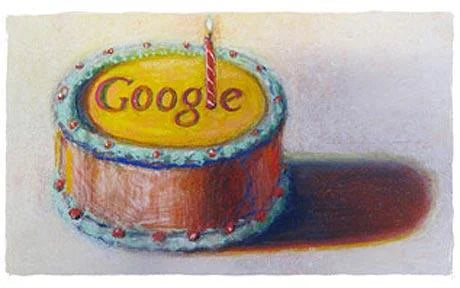 Google - 12th Birthday Cake (Doodle)