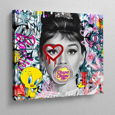 Tableau audrey hepburn pop art