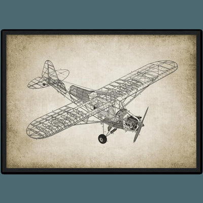 Tableau avion vintage