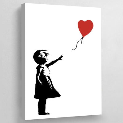 Tableau banksy la petite fille au ballon