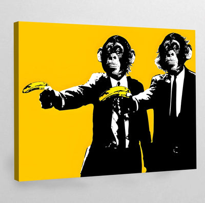 Tableau banksy singe