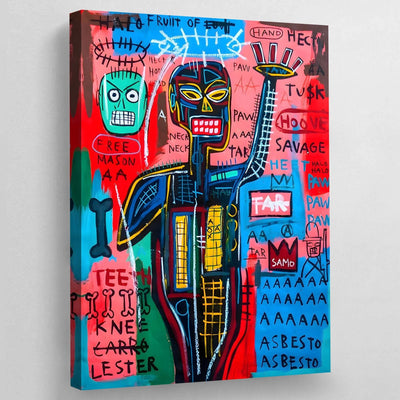 Tableau basquiat africain