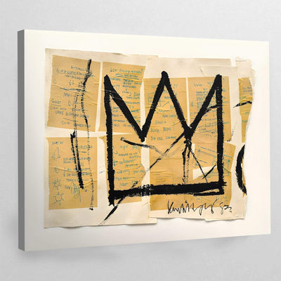 Tableau basquiat couronne