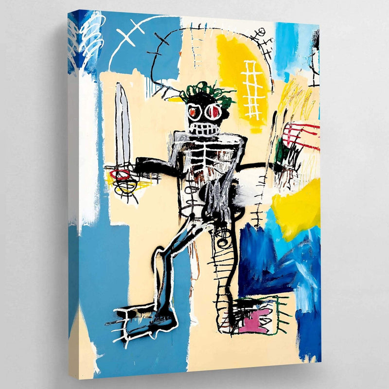 Tableau basquiat warrior