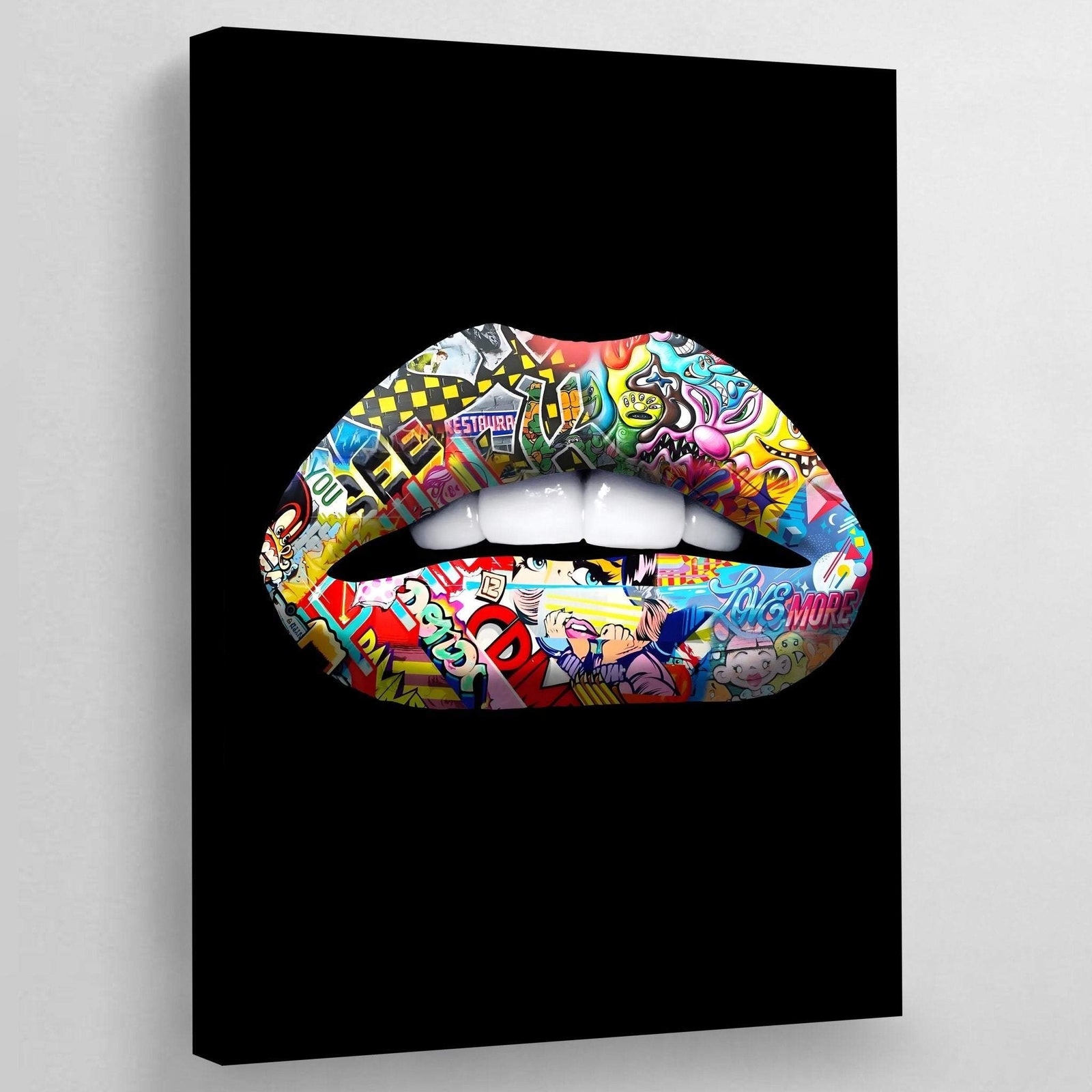 Tableau bouche pop art