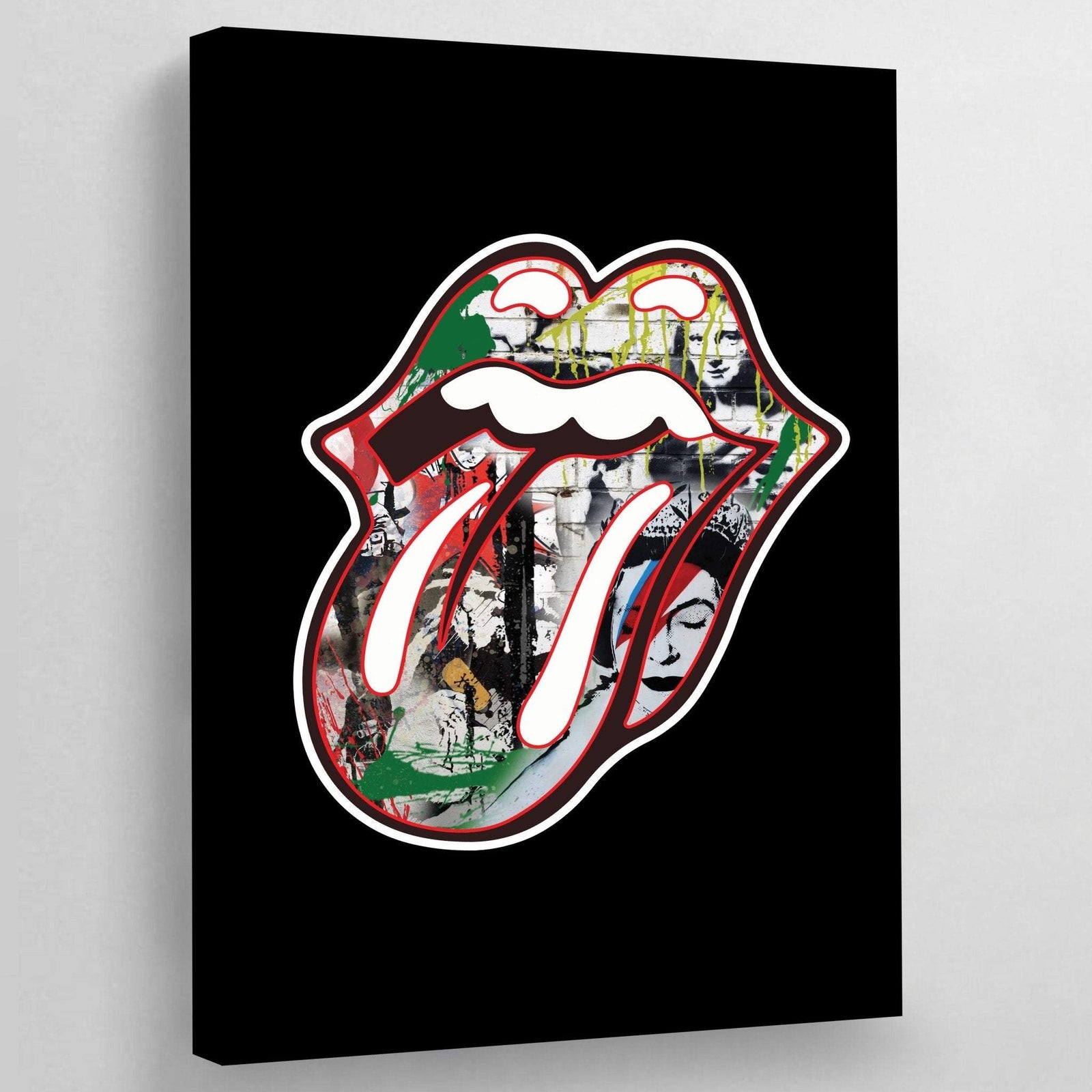 Tableau bouche rolling stones