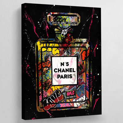 Tableau chanel graffiti parfum