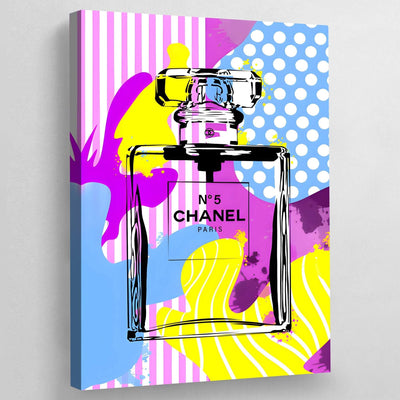 Tableau chanel parfum coloré