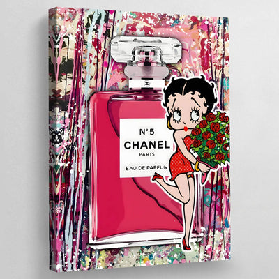 Tableau chanel parfum rose