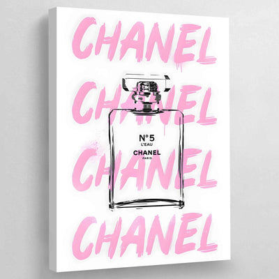 Tableau chanel rose parfum