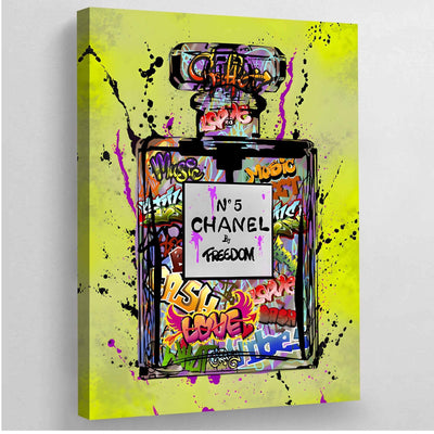 Tableau chanel street art parfum