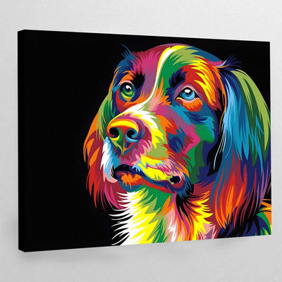 Tableau chien pop art