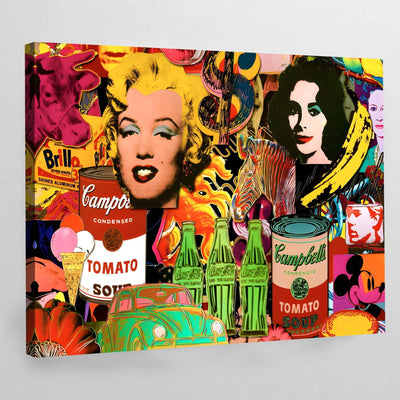 Tableau collage pop art