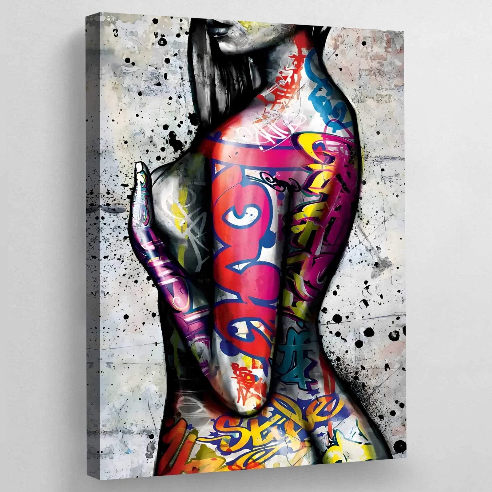 Pittura del corpo femminile dei graffiti