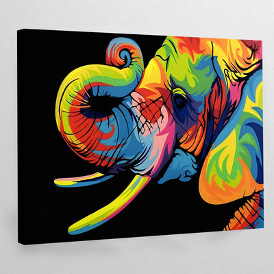 Tableau éléphant pop art