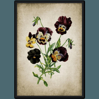 Tableau fleur vintage