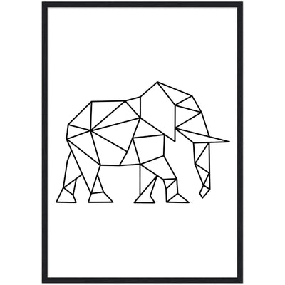 Tableau géométrique elephant