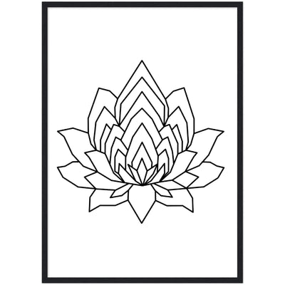 Tableau géométrique lotus