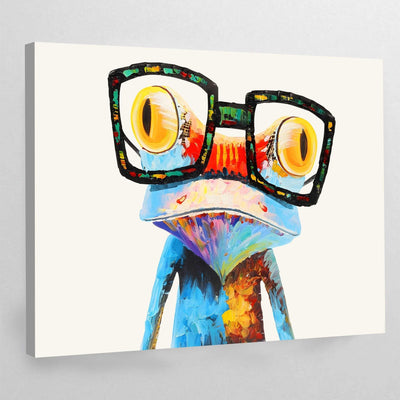 Tableau grenouille pop art