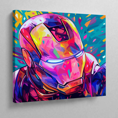 Tableau iron man pop art