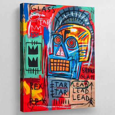 Tableau jean michel basquiat africain