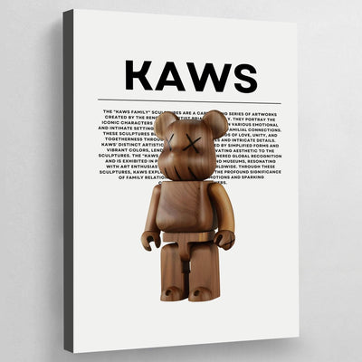 Tableau kaws bearbrick bois