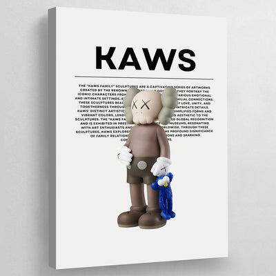 Tableau kaws companion bleu