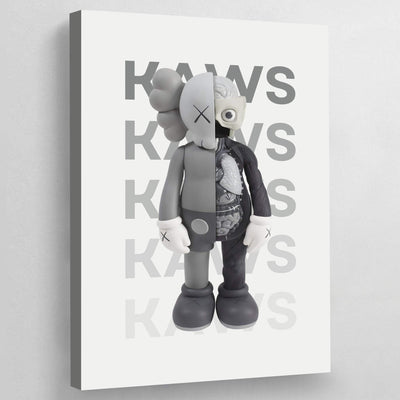 Tableau kaws companion gris