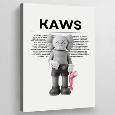 Tableau kaws companion rose