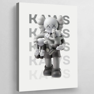 Tableau kaws companions gris