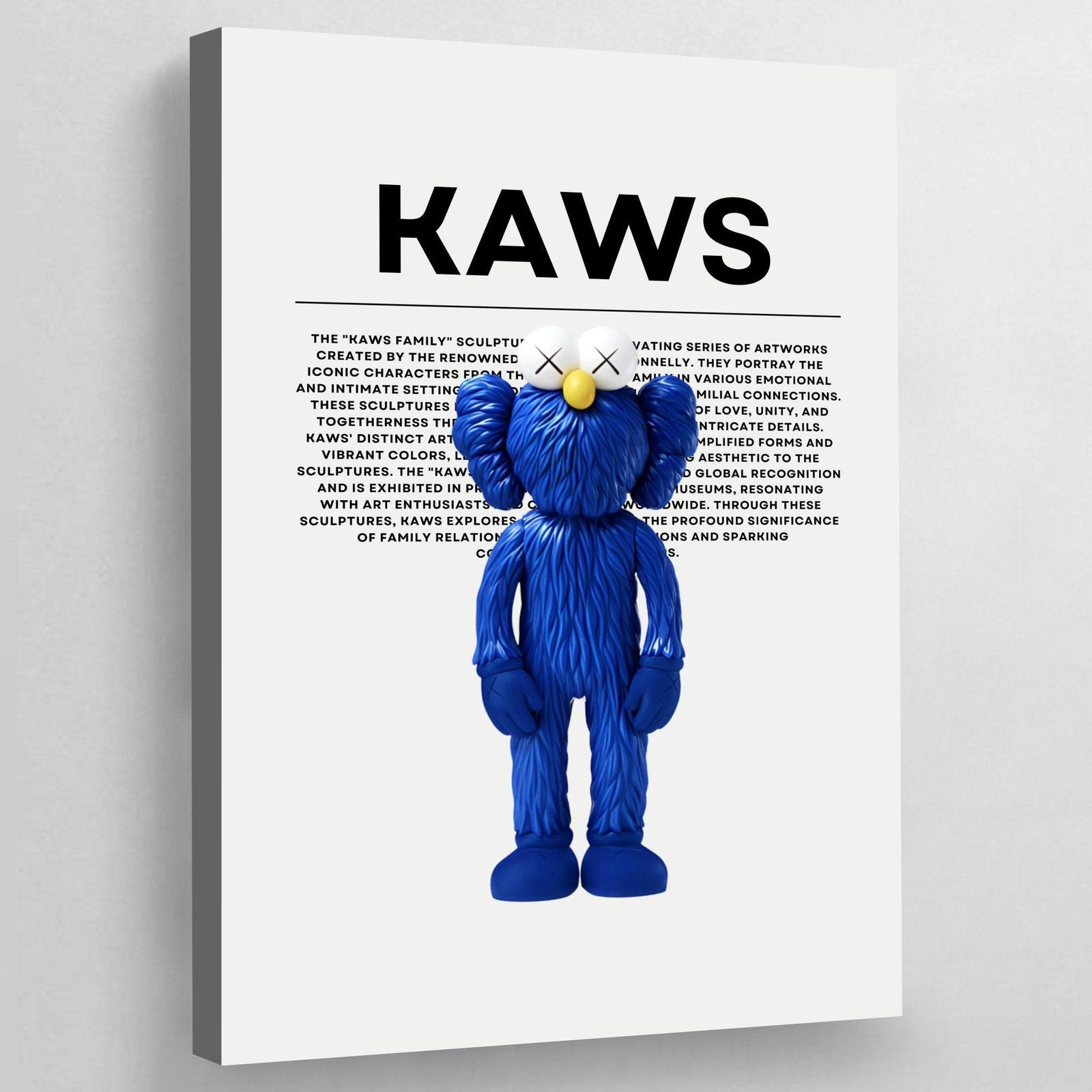 Kaws tischblaue Figur