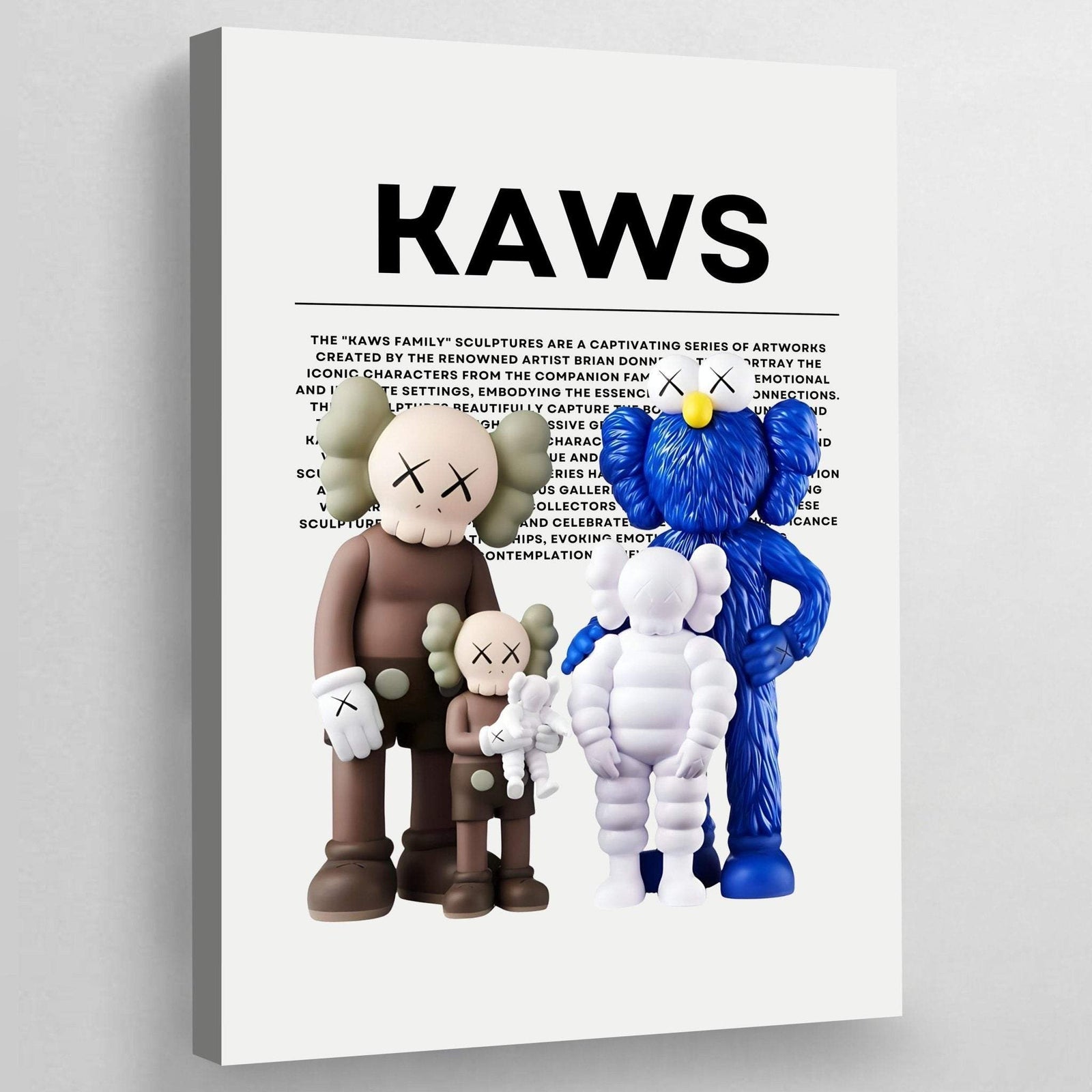 Kaws tischblaue Figuren