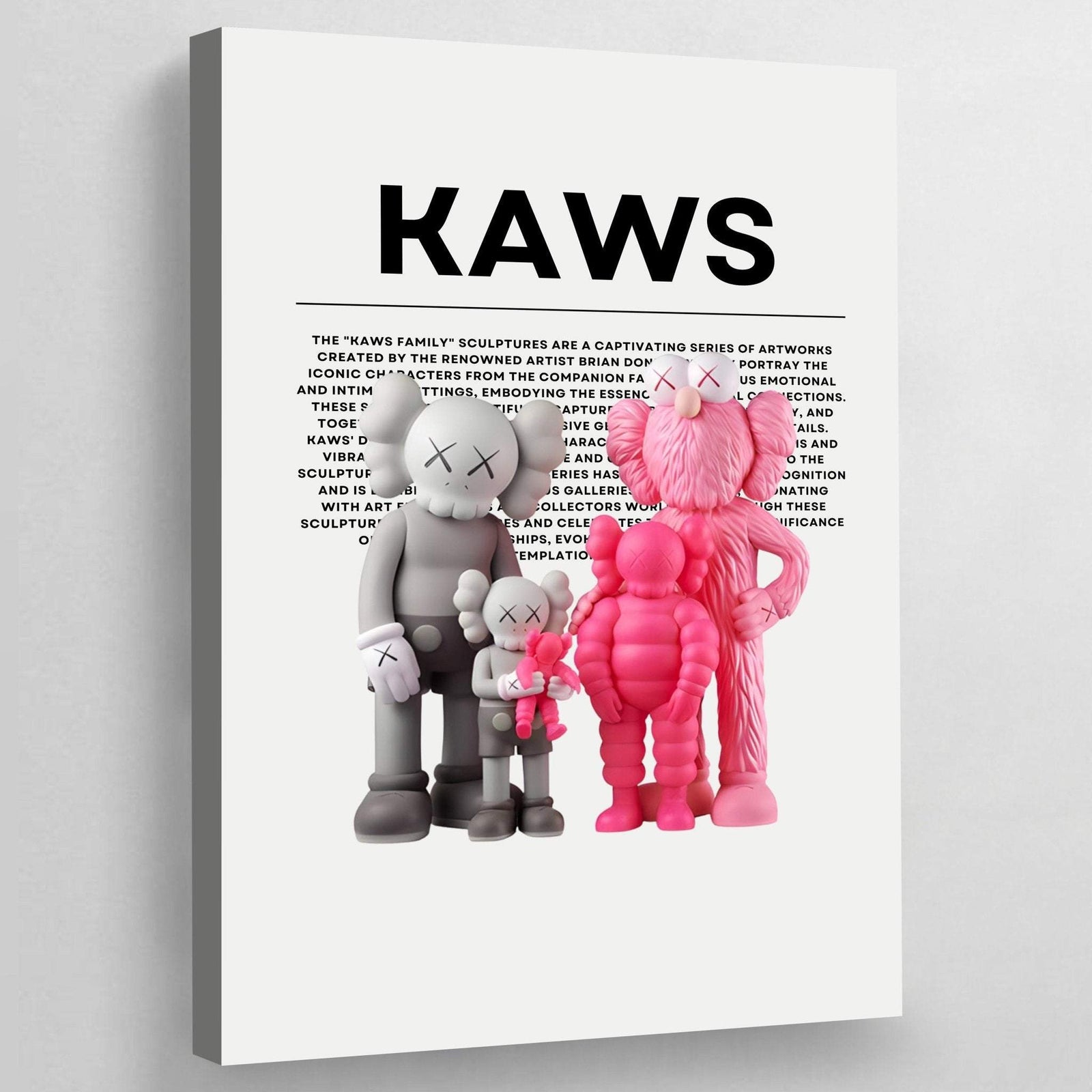 Statuine rosa da tavolo Kaws