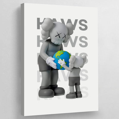 Tableau kaws gris companions