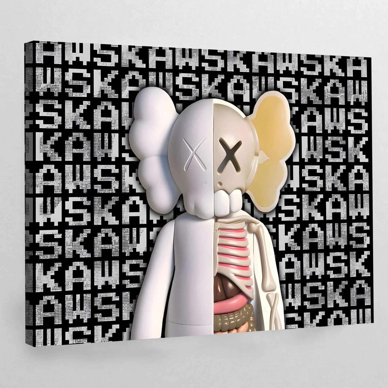 Skelett-Kaws-Malerei