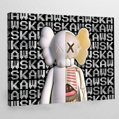 Tableau kaws squelette