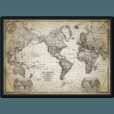 Tableau mappemonde vintage