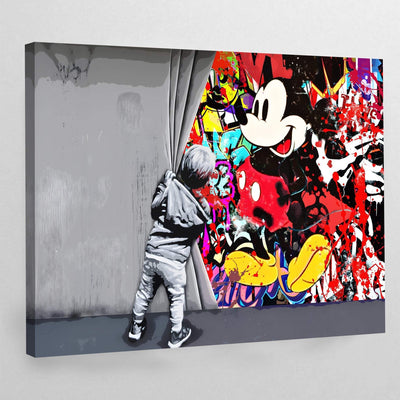 Tableau mickey graffiti