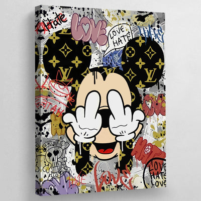 Tableau mickey street art