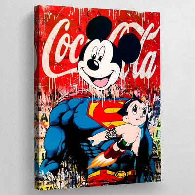 Tableau mickey superman